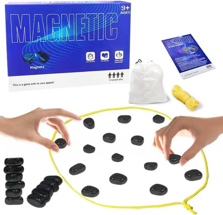 Magnetic Chess Game Magnet Game with String, Magnetic Chess Game for Family & Party & Travel & Camping (Age 9+)(Style 2)