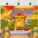 Guard of Lion Backdrop 5x3 Vinyl Lion Birthday Party Supplies Photography Background Picture Photoshoot Cake Table Decor Banner Video Shoot Drapes Poster