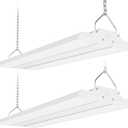 150W 2 Pack 2FT LED Linear High Bay Shop Light Fixture, Indoor Area Workshop Garage 5000K, Hanging Warehouse Lights, Industrial