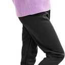 Resinta Girls Winter Fleece Lined Leggings Cotton Thick Thermal Tights Kids Soft Stretchy Pants Full Length (8-10 Years, Black)