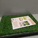 LOOBANI Dog Grass Pad with Tray - Dog Litter Box - Indoor Potty for Apartment and Patio Training - with 2 Packs Grass Pee Pads for Replacement, 1620 Inch