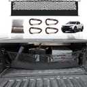 Muslogy Truck Bed Cargo Net Compatible with Hyundai Santa Cruz 2022-2025 Accessories Storage Organizer Pickup Truck Bed Envelope Style Cargo Net with Heavy Duty Carabiners