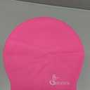 Extra Large Swim Cap for Kids Black Girls Aged 4 to 16 with Long Hair Braids Dreadlocks, Waterproof Silicone Swimming Hat Turban Hair Protection for Boys Toddler Children Youth (fuchsia)