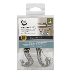 IDESIGN SUCTION BASKET & ZENNA HOME BRUSHED NICKEL 12 pack, SET of 2