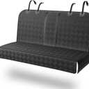 Dog Car Seat Cover for Back Seat - Waterproof Dog Hammock Scratch-Resistant Pet Seat Protector for Car/SUV/Truck, Easy to Install & Clean-Black