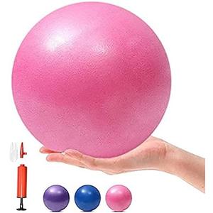 3 x MOMPLUS 6 Inch Exercise Pilates Mini Yoga Balls Barre for Home Stability Squishy Training Physical Therapy Improves Balance with Pump
