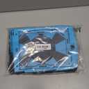 Case for iPad 9th Generation iPad Case 9th 8th 7th Generation iPad 10.2 Inch iPad 9th Gen Cover with Screen Protector Pen Holder TabletCases 360 Rotating Stand, Black Blue