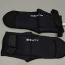 XUKER Neoprene Water Socks 3mm, Sand Proof Beach Small Size 7 Black 01-High Cut