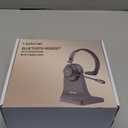 Wireless Headset with Microphone for Work, Bluetooth 5.3 Computer Headset for Laptop, 45 Hours Battery Life & Mute Button, Headset with Mic for PC, iPhone, Zoom, Skype, Office & Home