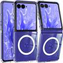 FNTCASE for Motorola Razr-Ultra-2025/2026 Magnetic Case: Lightweight Military Grade Drop Protection Anti Yellowing Cell Phone Cover Flexible Durable Rugged Shockproof TPU Crystal (Clear)