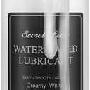 Secret Lover Water-Based Cum Lube Synthetic Semen, Smooth Long-Lasting Thick Creamy Personal Lubricant for Women Men, Natural Ingredients Anal Comfort Lubricants for Privacy, 8 Fl Oz