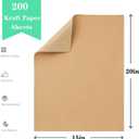 15”x 20”Kraft Paper Sheets Bulk Brown Paper Large Craft Paper for Arts, Drawing, DIY Projects, Brown Wrapping for Gift Shipping Packaging 200 Sheets