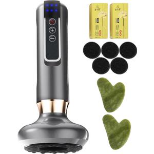 Intelligent Handheld Massage Tool for Anti Cellulite, Electric Cupping Device with 12 Suction Modes. This Fat Remover Massager is suitable for Arms, Legs, Back and can be Used at Home. (Jet Black)