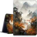 Case for All-New Kindle Fire HD 10 Tablet (13th Generation, 2023 Release),Slim Folding Stand Protive Cover with Auto Wake/Sleep for Fire Fire HD 10 2023,Mountain with Fog