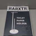 RARXTR Toilet Paper Holder Stand, Post Pivoting Design Free Standing Toilet Paper Holder with Storage for 4 Rolls, SUS304 Stainless Steel Tissue Holder with Reserve, Heavy-Duty Base (Chrome)