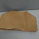 OLETHA Aesthetic Rectangle Tissue Box Cover, Medium Flat Box Tissues Holder Rectangular, Raffia Embossing, Wheat