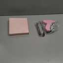 Stitch Gun for Clothes Handheld Stitch Gun Quick Clothing FixerSewing Kit Includes 1,000 Black Fasteners & 1,000 White Fasteners & 6 Needles (Pink)