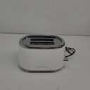 MELLERHOME Retro Toaster 2 Slice, 7 Browning Levels, 3 Functions (Reheat, Defrost, Cancel), Removable Crumb Tray, Under Base Cord Storage, White Toaster Kitchen Appliances