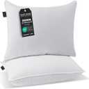 Bed Pillows for Sleeping, Set of 2 Cooling, Hotel Quality with Soft Down Alternative Fill for Back, Stomach & Side Sleepers (Queen)
