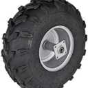 RedCap 19x7.00-8 Rear Tire & Wheel Rim Assembly Pre-mounted for Coleman CT200U BT200X CT200UEX 196cc Hisun 200-3 200-7 Axis M200 Mini Bike with 6202RS Bearings