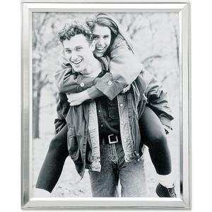 Lawrence Frames Brushed Silver Plated Metal Picture Frame, 8x10