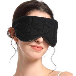 Microwave Activated Warm Eye Compress, Heated Mask for Dry Eyes, Stye Treatment, Relief Eye Fatigue, Moist Warm Eye Compress, Weighted Eye Mask for Sleeping