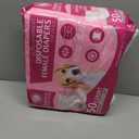 American Kennel Club Female Dog Wrap, Disposable Diapers with Wetness Indicator, Small-Medium, 50 Count