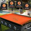 36" Silicone Griddle Mat for Blackstone, Heavy Duty Food Grade Silicone Griddle Cover, BBQ Shield Against Rust, Grease & Dirt, All-Season Protection