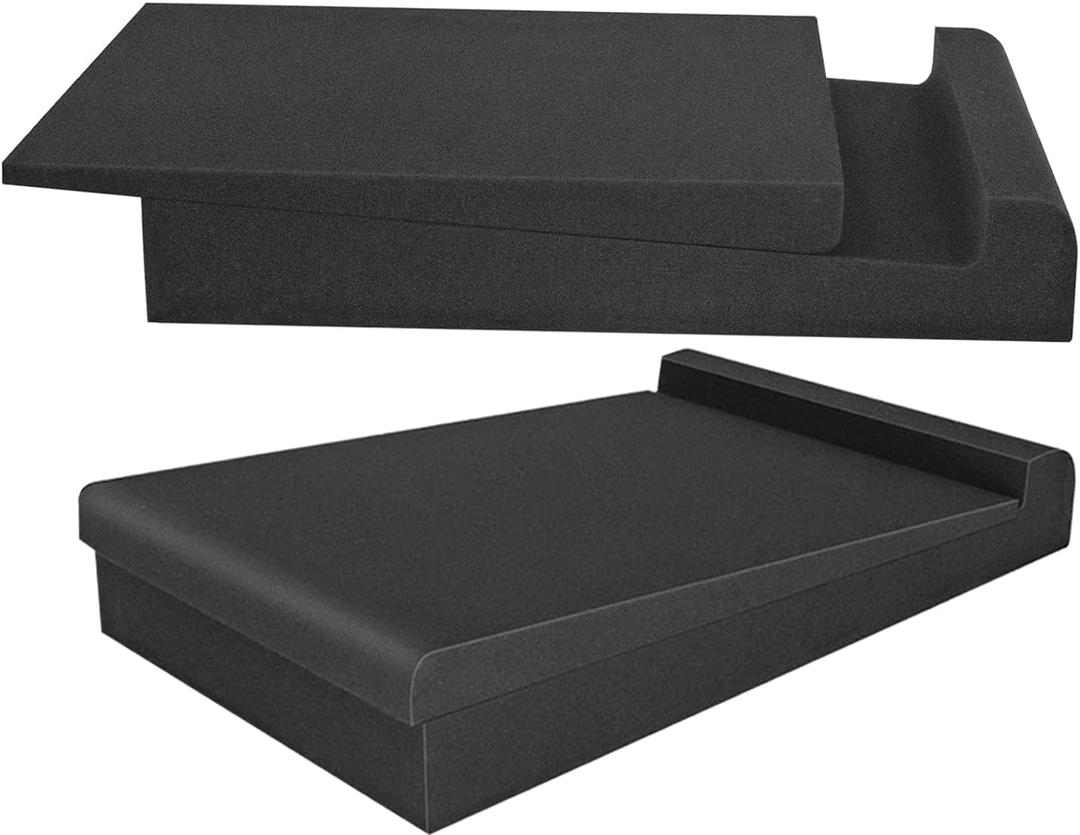 2 Pack Studio Monitor Isolation Pads for Speakers 3-5 Inches Sound Insulation Studio Foam Prevents Vibrations Acoustic Speaker Isolation Pad High Density Fits Most Stands (Small)