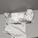 Dynamene Sage Green Fabric Shower Curtain, Farmhouse Boho Striped Tassel Shower Curtain for Bathroom, Bohemian Textured Cloth Shower Curtain Set with Hook, Water Repellent, Wrinkle Free, 72x72