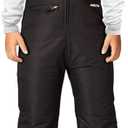 Arctix Kids Insulated Snow Bib Overalls (Large, Black)