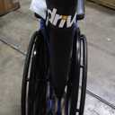 Drive Medical Blue Streak Lightweight Wheelchair with Swing-Away Footrests and Flip-Back Arms, Portable Folding Wheelchair for Adults and Seniors, 18 Inch Seat