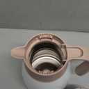 GiNT 1L / 34Oz Thermal Coffee Carafe, Insulated Stainless Steel Coffee Carafes for Keeping Hot/Double Walled Vacuum Thermal Carafe (White)