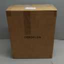 Cesun Small Bathroom Can with Lid Soft Close, Step Pedal, 6 Liter / 1.6 Gallon Stainless Steel Slim Garbage Can for Bedroom, Diaper Waste Basket with Removable Inner (White)