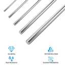 2Pcs 1/8" OD 304 Stainless Steel Rod 24" Length Round Metal Shaft Rods