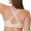 Bali Womens Seamless Underwire Bra, One Smooth U Smoothing Underwire Bras for Women, Convertible Straps, Ultra Light (36C, Sandshell)