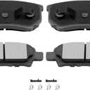 AUTOMUTO 4PCS Rear Ceramic Disc Brake Pads Set D1037 For Chrysler 200 Sebring For Dodge Avenger Caliber For Jeep Compass Patriot For Mitsubishi Lancer Outlander