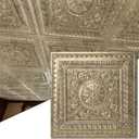 Art3d 12-Pack PVC Drop Ceiling Tiles (48 Sq.Ft), 24"x24" Decorative Panels for Home and Office, 2ft x 2ft, Gold