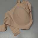 As Fairy Wireless Seamless Pumping Bra Hands Free Nursing Bra Wirefree Comfort Wearable Breast Pump Brass (Large Plus, Nude)