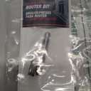 Amana Tool Carbide Tipped Miniature Flush Trim Plunge Template Router Bit, 47224, 1/4 Dia x 3/4 x 1/4 Inch Shank with Mini 1/4 D Upper Ball Bearing