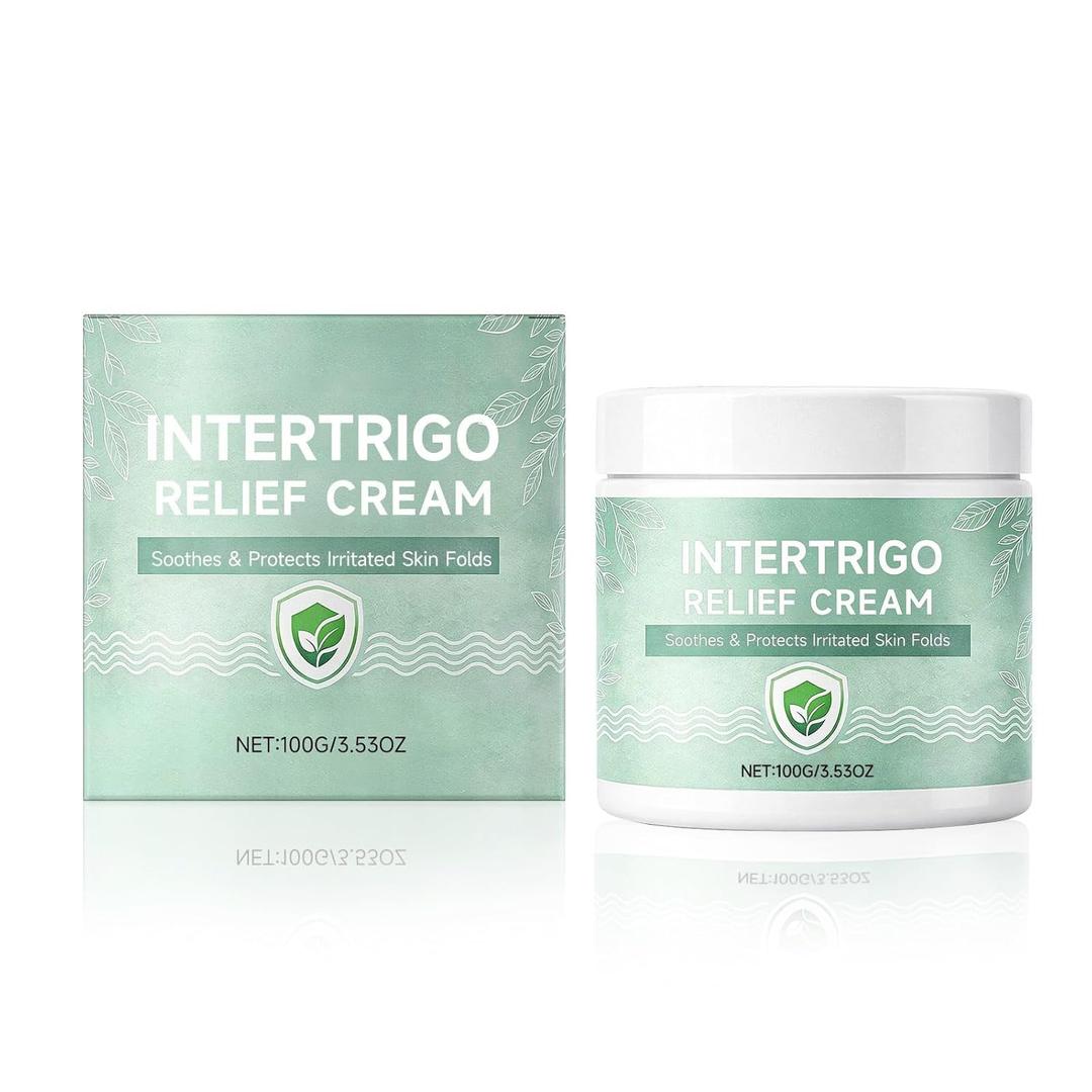 Intertrigo Cream Skin Fold Barrier Cream, Gentle Moisture Care for Friction-Prone Areas, Lightweight Fast-Drying Non-Greasy Formula for Daily Care