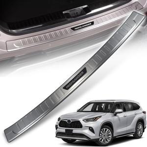 Rear Inside Bumper Sill Plate Guard Stainless Steel Cover Trim Door Tailgate Trunk Lid Protection Compatible for Highlander 2020 2021 2022 2023 2024 2025 20261PC(Sliver)