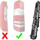Tail Light Assembly Circuit Board Left/Right for Dodge Sprinter w906 2500 3500 (2007-2017) - Rear Lamp Housing with Socket - OE 0008201378/0008201377 - Direct Fit Replacement