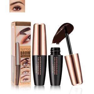 Eyebrow Tattoo Peel Off Gel Tint- Brown Peel Off Tinted Eyebrow Tattoo Gel, Waterproof Transfer-proof Brow Stain, Long Lasting Up to 3 Days, Easy Tinting Eye Brow Glue Makeup for Women-01