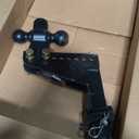 BulletProof Hitches - 2.0" Adjustable Heavy Duty Trailer Hitch (22,000 lb. Rating) - 6" Drop/Rise Trailer Hitch with 2" & 2-5/16" Dual Ball - Powder Coat, Solid Steel, Corrosion-Resistant