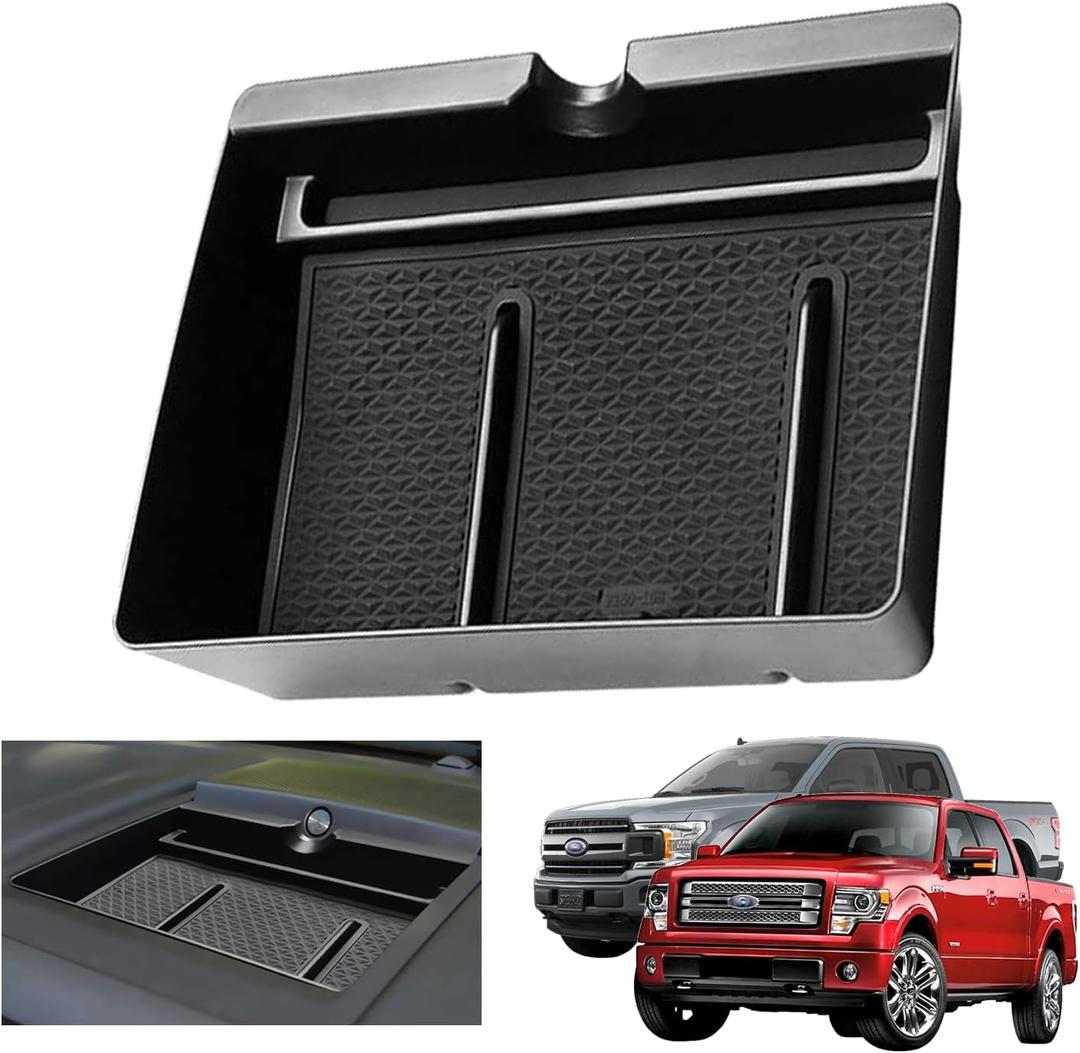 2020 F150 Dashboard Storage Box Organizer Tray for 2015-2020 Ford F150 & 2018-2020 Ford Expedition Dash Tray