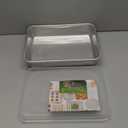 Nordic Ware Natural Aluminum Commercial Cake Pan with Lid, Rectangle Pan with Lid Silver, 9 x 13