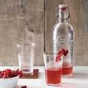 Bormioli Rocco Officina Water Bottle | 37.25 oz, Italian Glass Pitcher | Airtight Seal & Metal Clamp | Easy To Carry Handle, Dishwasher Safe & Eco-Friendly | Safe For Infused & Carbonated Drinks