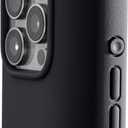 TineeOwl for iPhone 15 Pro Max Magnetic Case - Dune Series, Compatible with MagSafe, TPU, Minimalist, Slim/Thin, Grippy with Microfiber Lining, Rounded Action Button (Almost Black, iPhone 15 Pro Max)