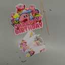 25pcs Star Cake Decorations with 1pcs Cake Topper, 24pcs Cupcake Toppers for Star Birthday Party Supplies